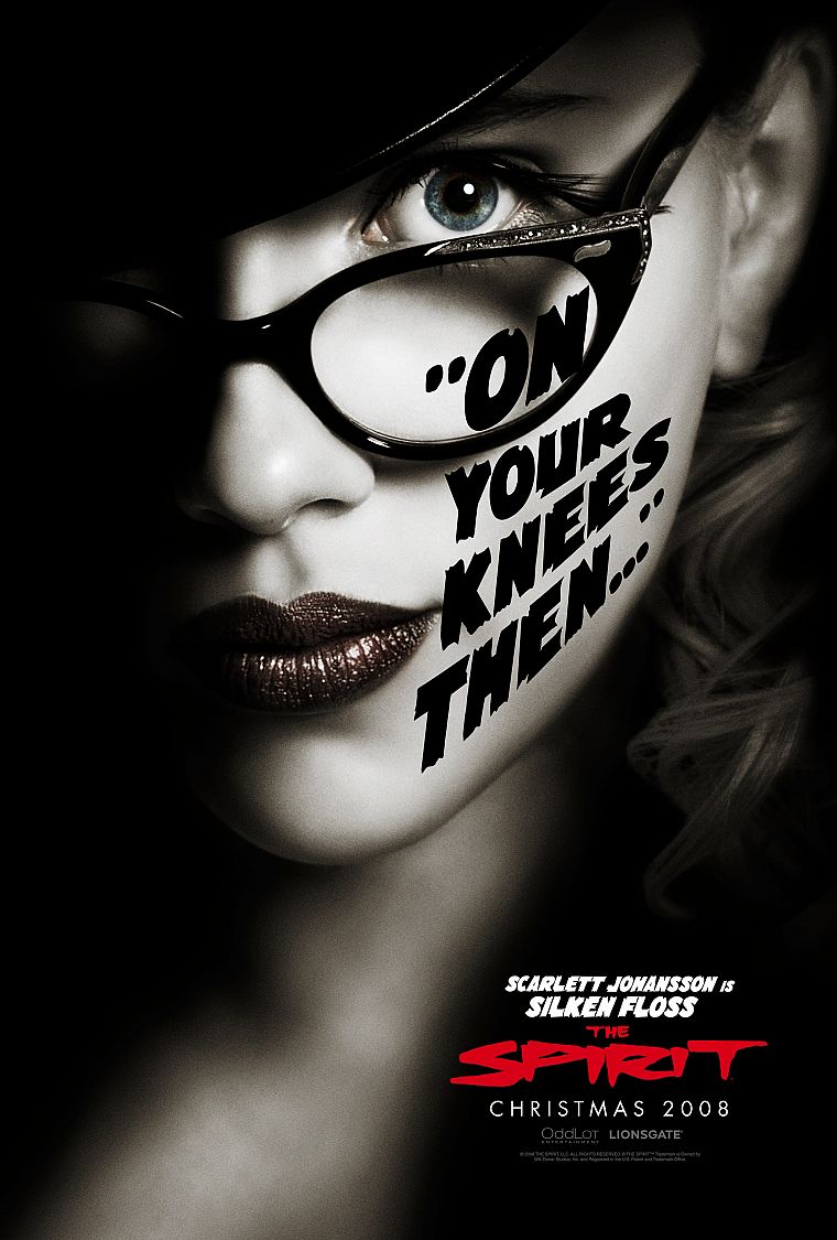 women, Scarlett Johansson, The Spirit, movie posters - desktop wallpaper