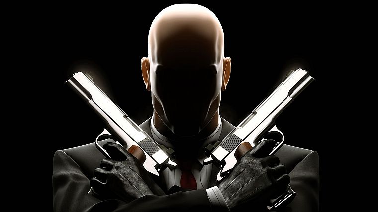 Hitman, Agent 47, bald - desktop wallpaper