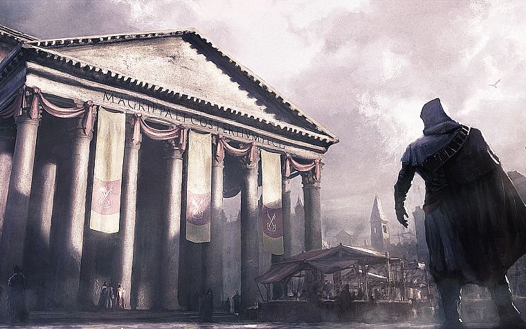Assassins Creed Brotherhood, artwork - desktop wallpaper