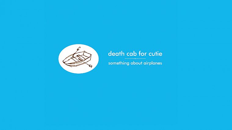 Death Cab For Cutie, blue background - desktop wallpaper