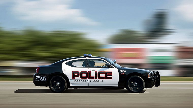 cars, police - desktop wallpaper