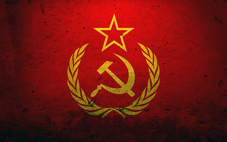 communism, flags - desktop wallpaper