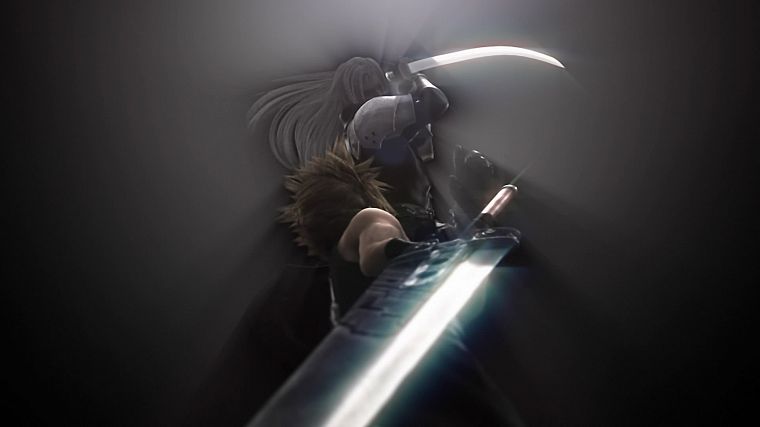 Final Fantasy VII Advent Children, Sephiroth, Cloud Strife - desktop wallpaper