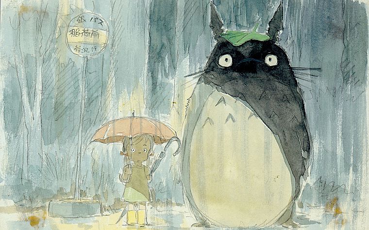 Hayao Miyazaki, Totoro, My Neighbour Totoro - desktop wallpaper