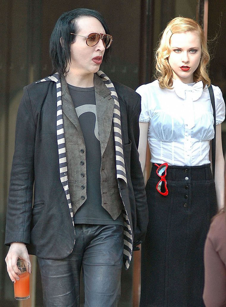 women, Marilyn Manson, Evan Rachel Wood - desktop wallpaper