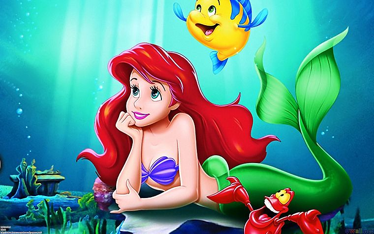 redheads, The Little Mermaid, mermaids, Ariel (Mermaid) - desktop wallpaper