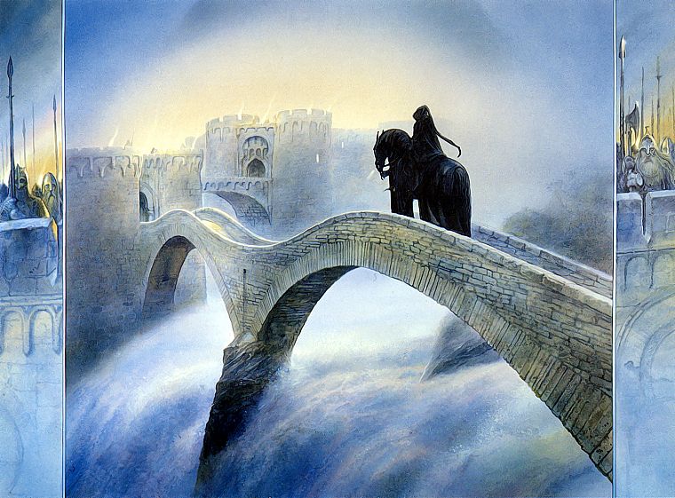 The Lord of the Rings, horsemen, John Howe - desktop wallpaper