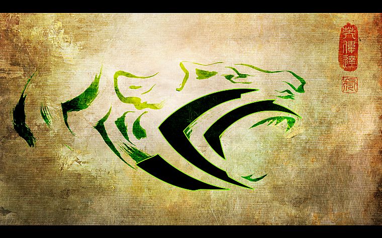 tigers, Nvidia, claws - desktop wallpaper