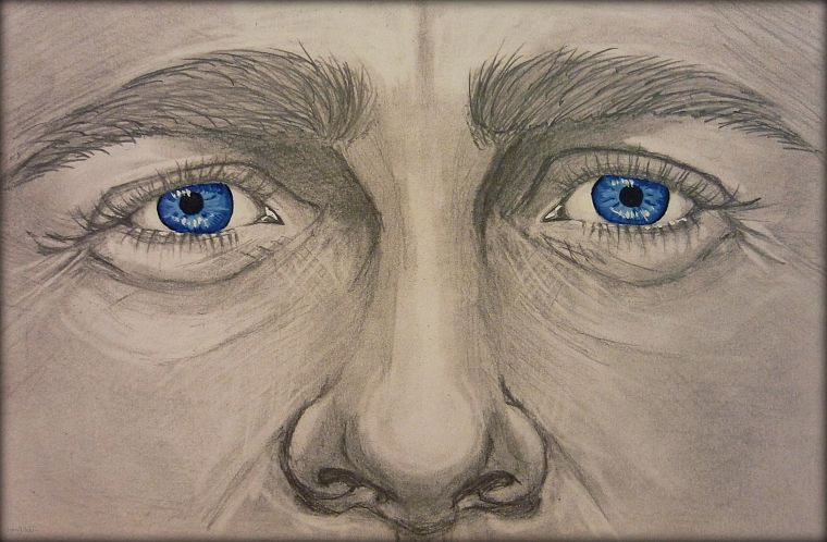 eyes, blue eyes, artwork, Stephen King, Dark Tower, Roland Deschain, Roland - desktop wallpaper