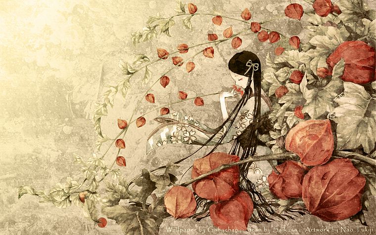 flowers, artwork - desktop wallpaper