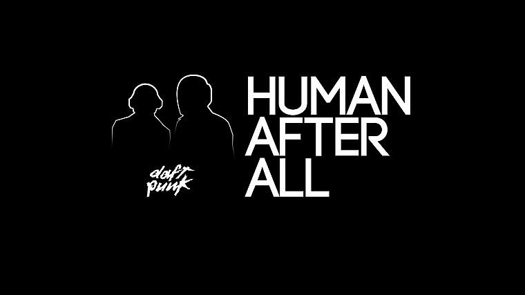 black, music, text, Daft Punk, quotes, silhouettes, human, typography - desktop wallpaper