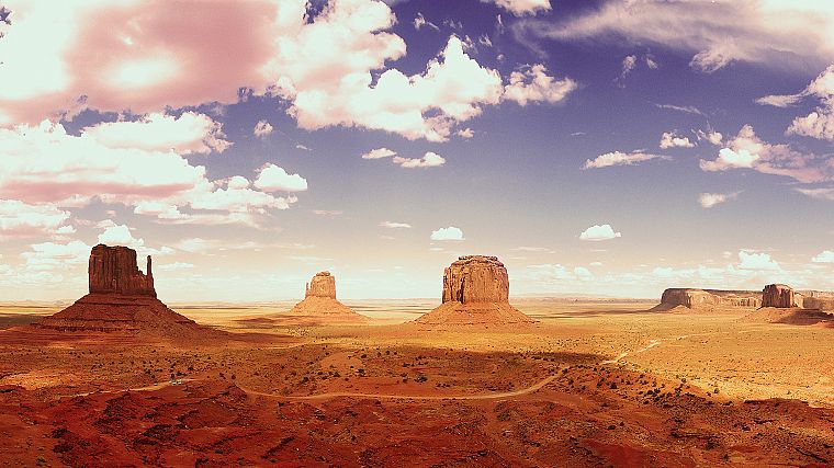 landscapes, deserts, Monument Valley - desktop wallpaper