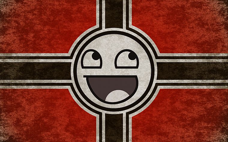 propaganda, Nazi, smiley face, Iron Cross, German - desktop wallpaper