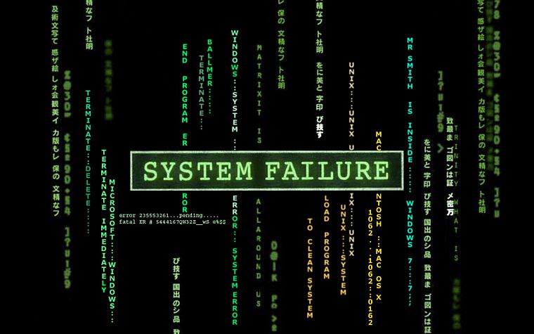 system failure - desktop wallpaper