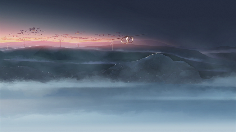 aircraft, Makoto Shinkai, vehicles, anime, The Place Promised in Our Early Days - desktop wallpaper