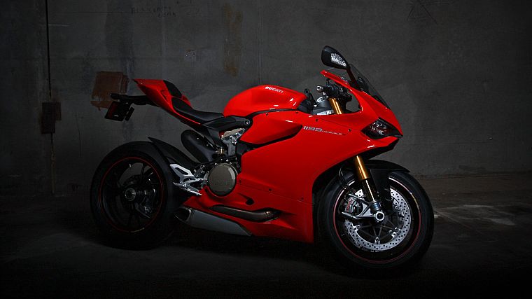 women, red, superbike, Ducati, motorbikes, riding, Ducati 1199 - desktop wallpaper