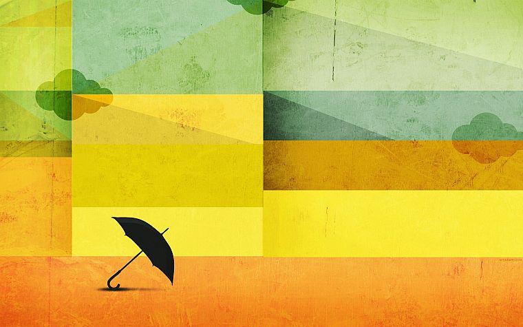 abstract, minimalistic, umbrellas - desktop wallpaper