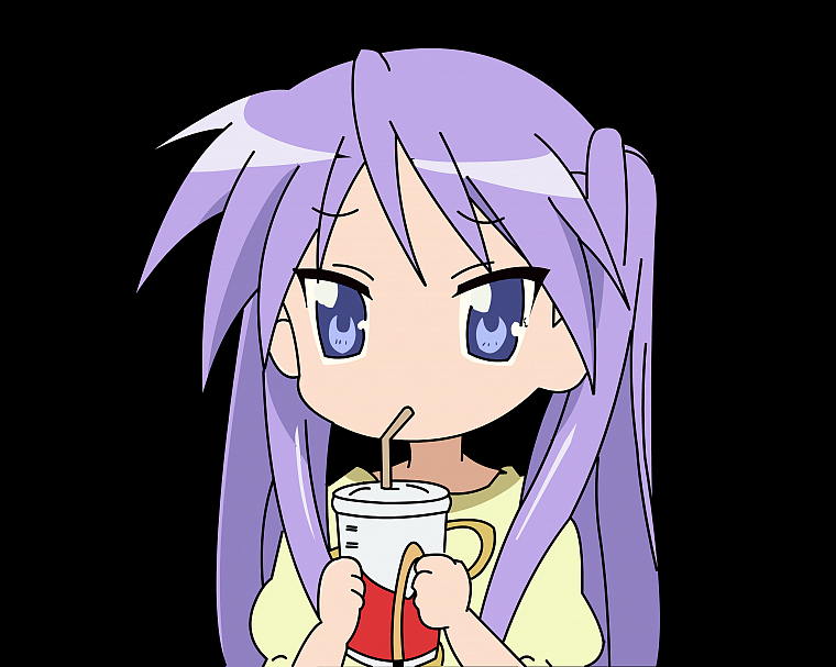 Lucky Star, Hiiragi Kagami, purple hair, pigtails, twintails, anime, purple eyes, anime girls - desktop wallpaper