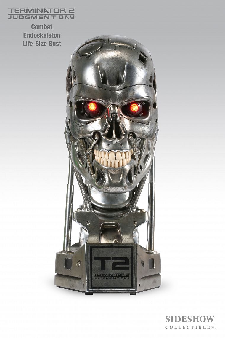 Terminator, movies, robots, red eyes - desktop wallpaper