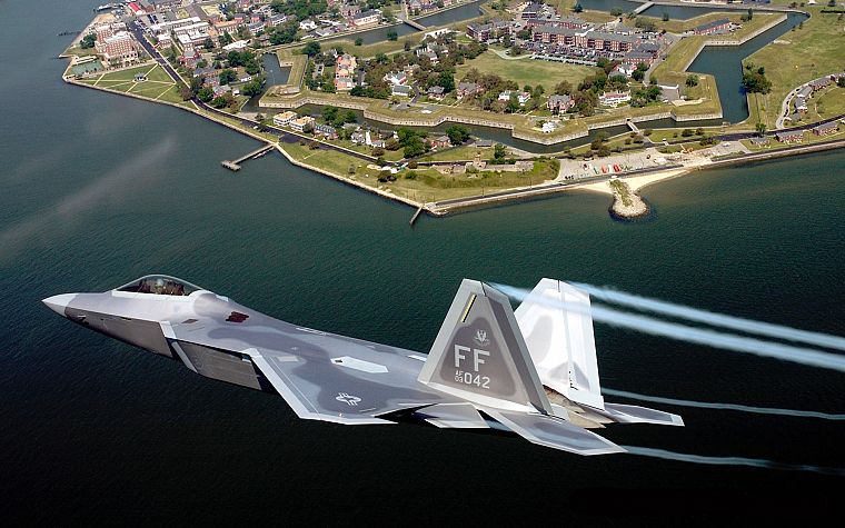 aircraft, military, F-22 Raptor, planes - desktop wallpaper