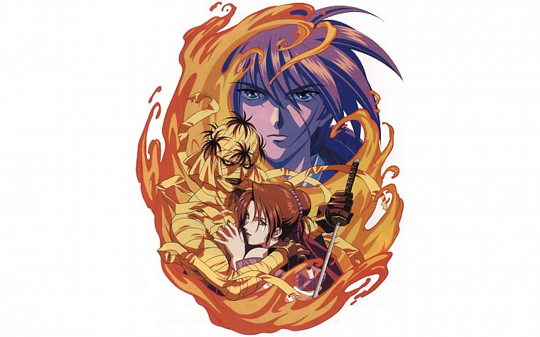 Rurouni Kenshin, Kenshin, anime - desktop wallpaper