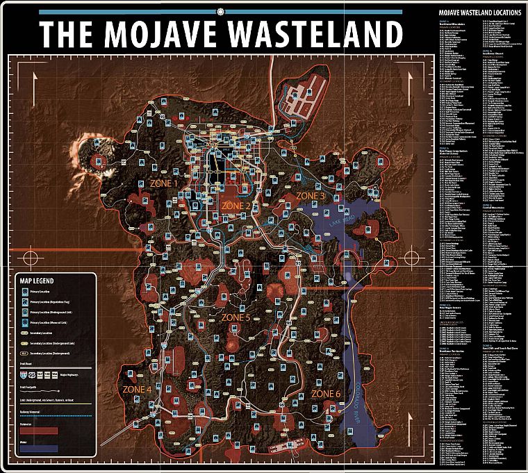 video games, maps, Fallout New Vegas - desktop wallpaper
