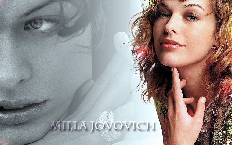 actress, Milla Jovovich - desktop wallpaper