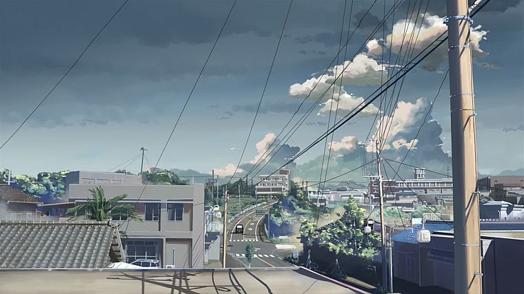 Makoto Shinkai, roads, scenic, 5 Centimeters Per Second - desktop wallpaper