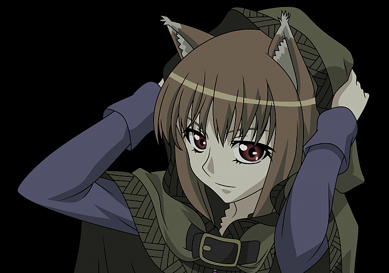 Spice and Wolf, transparent, animal ears, Holo The Wise Wolf, anime vectors - desktop wallpaper