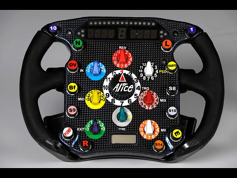 Ferrari, Formula One, racing, steering wheel - desktop wallpaper