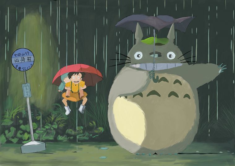 Hayao Miyazaki, My Neighbour Totoro - desktop wallpaper