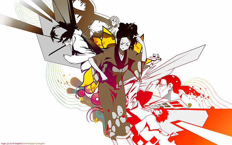 Samurai Champloo, Fuu Kasumi, kimono, anime, Japanese clothes - desktop wallpaper