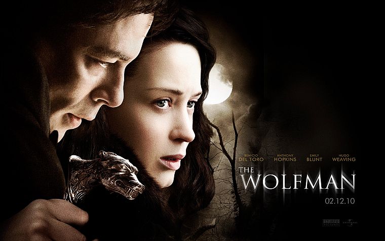 movies, Emily Blunt, Benicio Del Toro, The Wolfman - desktop wallpaper