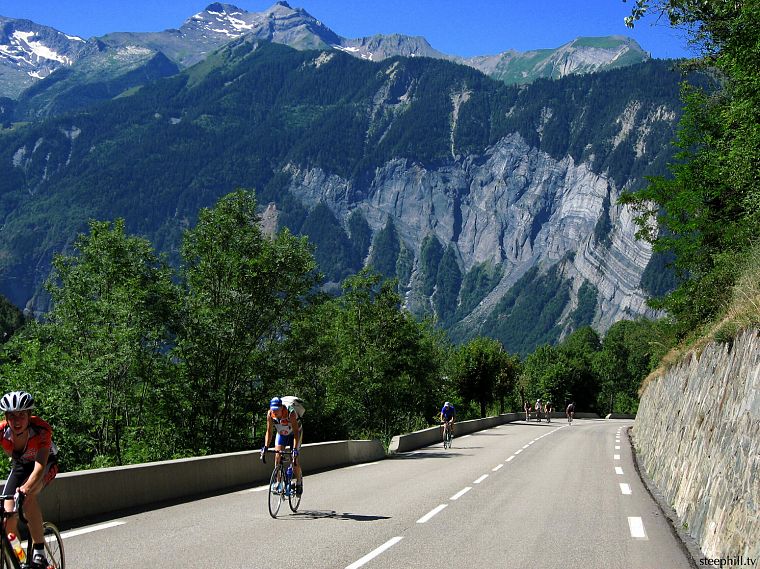 mountains, sports, roads, cycling, Tour de France, alpe d'huez - desktop wallpaper