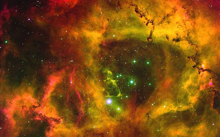 outer space, stars, planets, nebulae - desktop wallpaper
