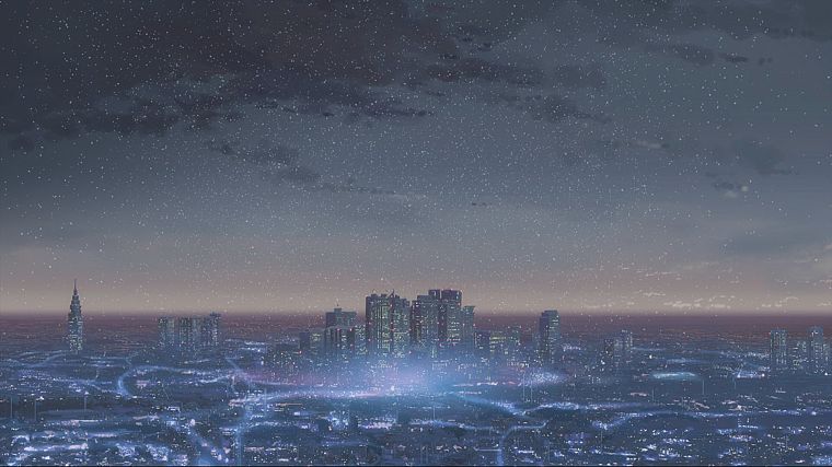 cityscapes, architecture, buildings, Makoto Shinkai - desktop wallpaper