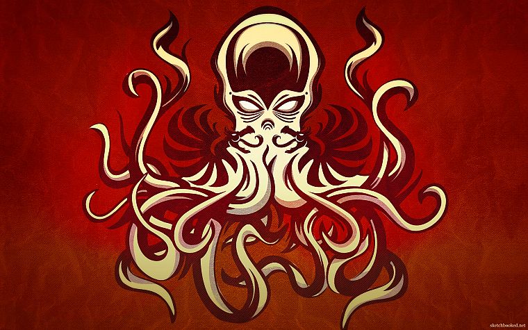 Cthulhu, HP Lovecraft, artwork - desktop wallpaper