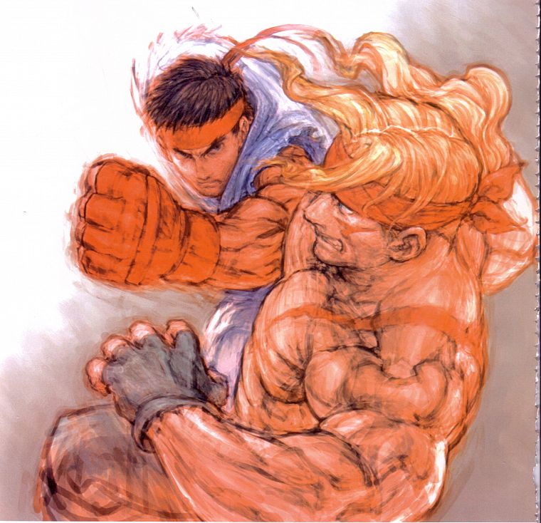Ryu, Street Fighter III, Alex - desktop wallpaper