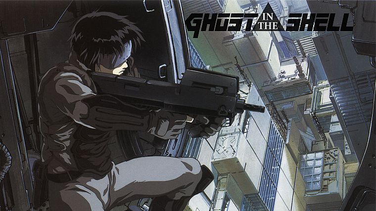guns, cityscapes, Ghost in the Shell - desktop wallpaper
