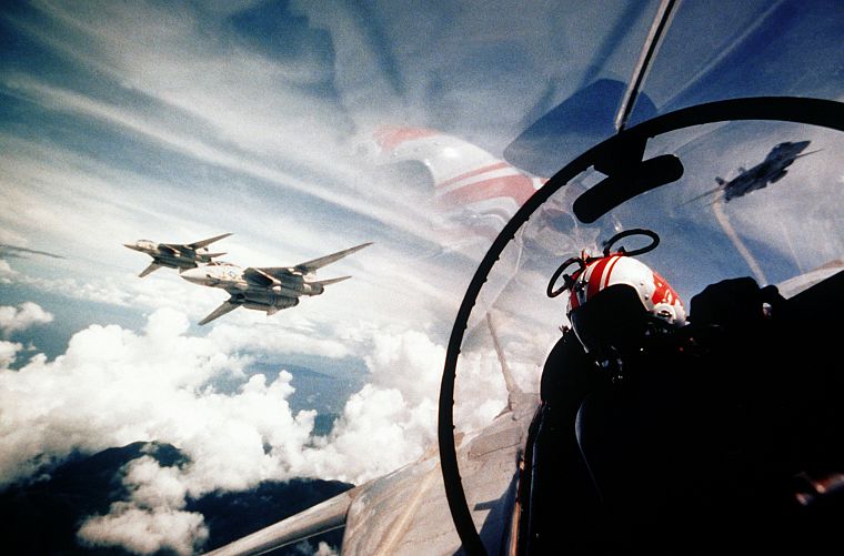aircraft, military, Pilot, F-14 Tomcat - desktop wallpaper