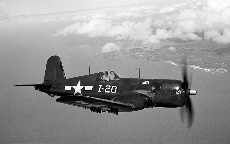 aircraft, airplanes, navy, World War II, corsair - desktop wallpaper