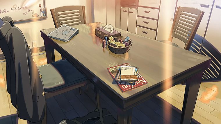 tables, Makoto Shinkai, 5 Centimeters Per Second, artwork, anime - desktop wallpaper