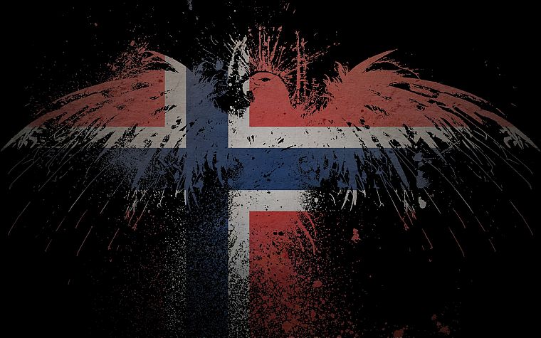 Norway, flags - desktop wallpaper
