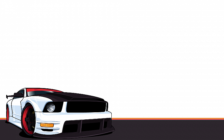 thinking, vehicles, Ford Mustang - desktop wallpaper