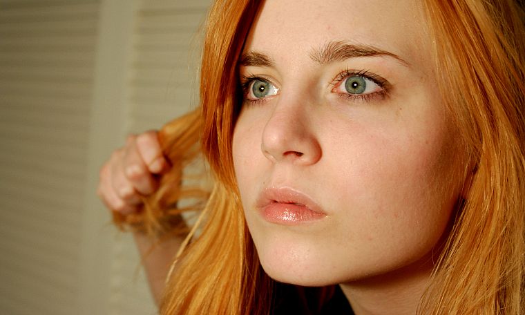 women, redheads, faces - desktop wallpaper