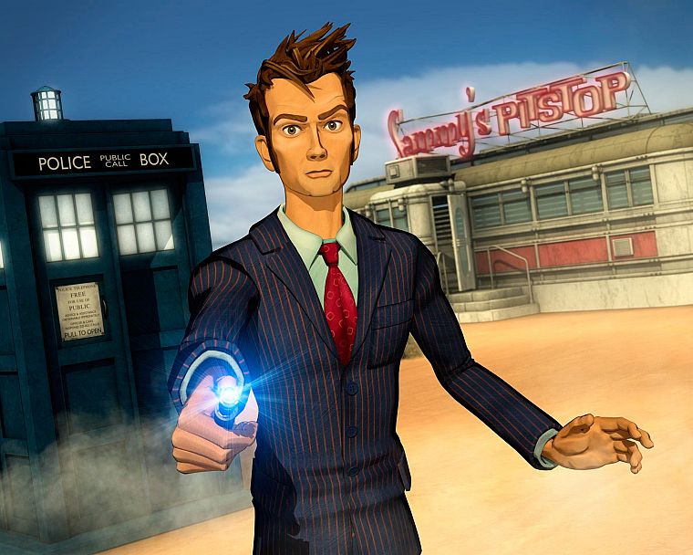 TARDIS, Doctor Who, Tenth Doctor - desktop wallpaper