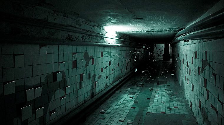 shadows, underground, tiles - desktop wallpaper