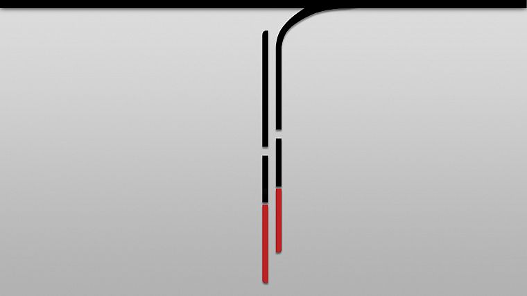 minimalistic, red, Rainmeter, simple - desktop wallpaper
