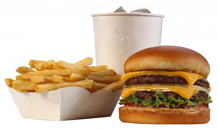 food, cheese, french fries, drinks, hamburgers - desktop wallpaper