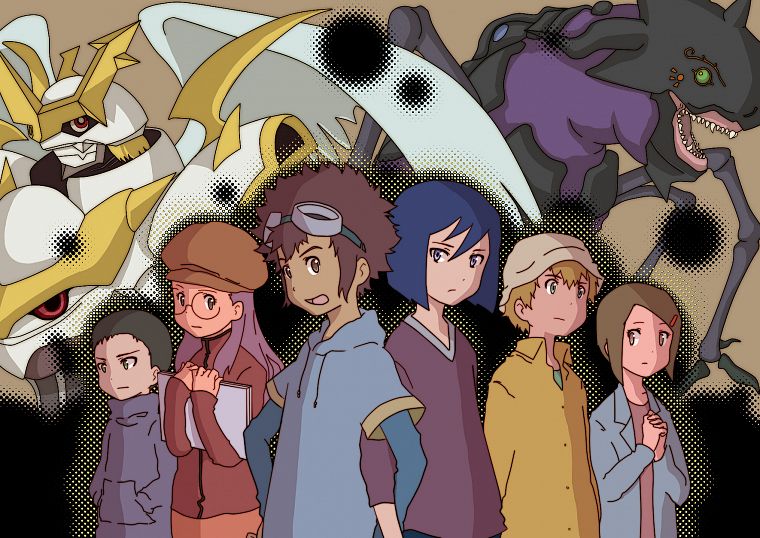 Digimon, anime, davis, Hikari Kamiya, Takeru Takaishi, Ken Ichijouji - desktop wallpaper